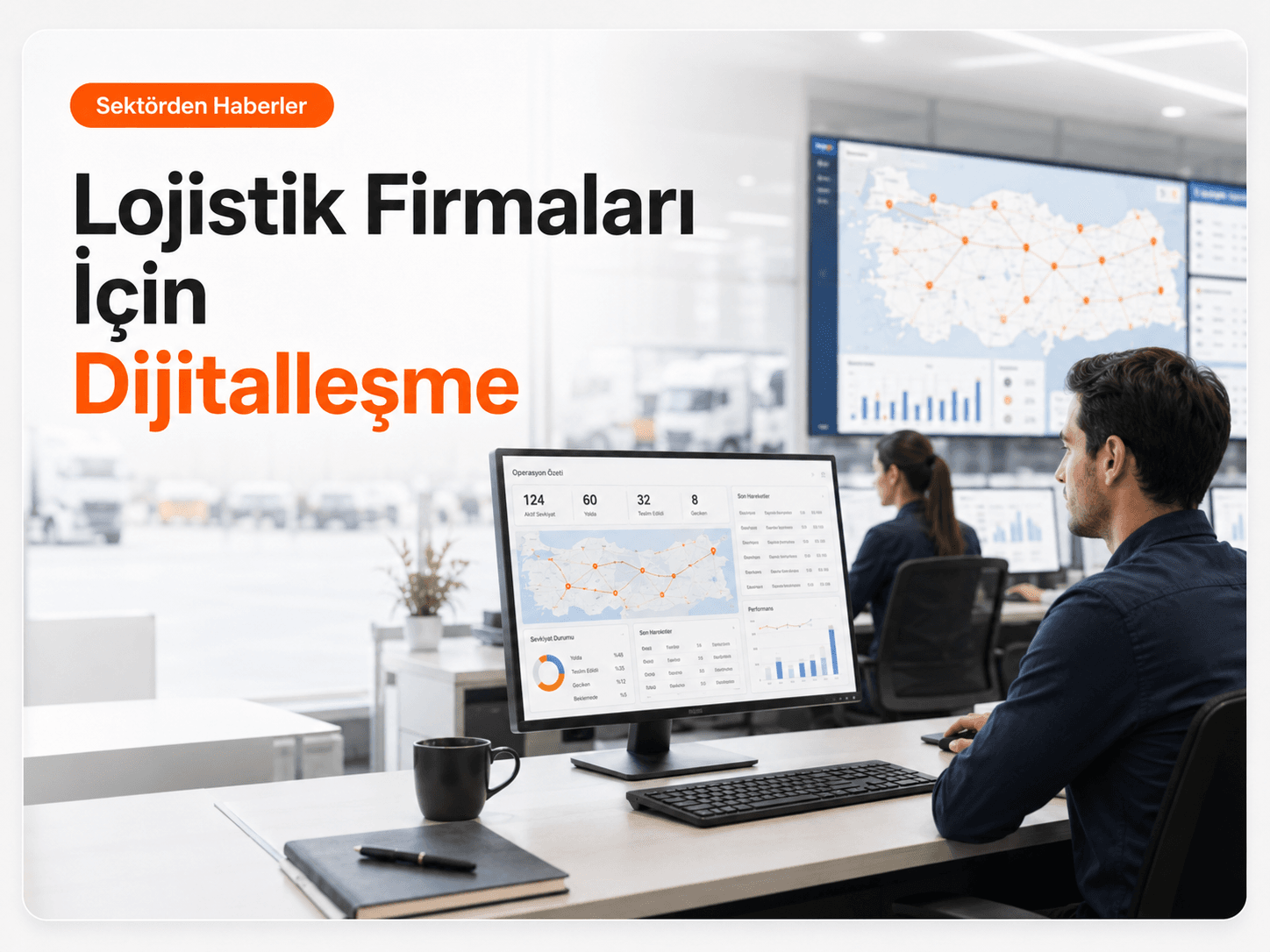 Lojistik firmaları için dijitalleşme, nakliye yönetim sistemi, canlı takip, dijital evrak ve navlun mutabakatı yönetimi